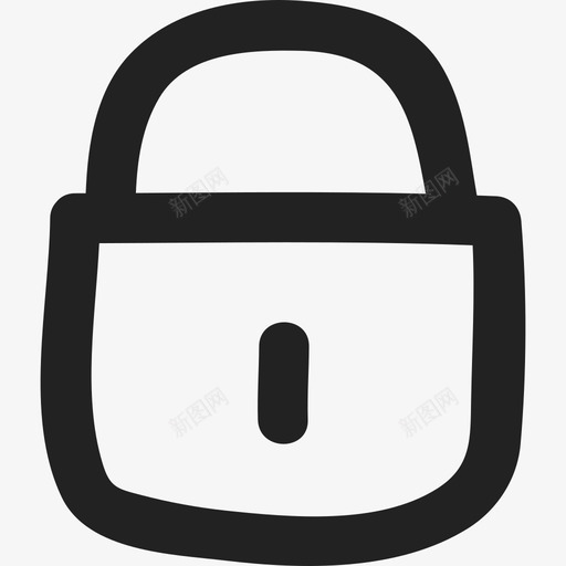 上锁挂锁安全通用08图标svg_新图网 https://ixintu.com 上锁挂锁 安全 通用08