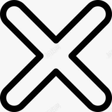 十字标记标志通用12图标图标