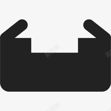 黑色托盘形状形状通用11图标图标
