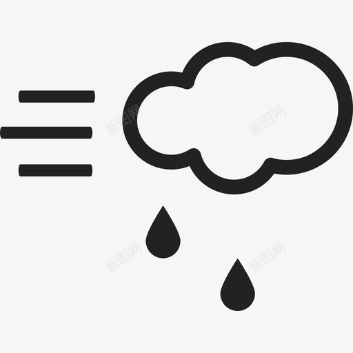 风和雨天气灯塔图标svg_新图网 https://ixintu.com 天气 灯塔 风和雨