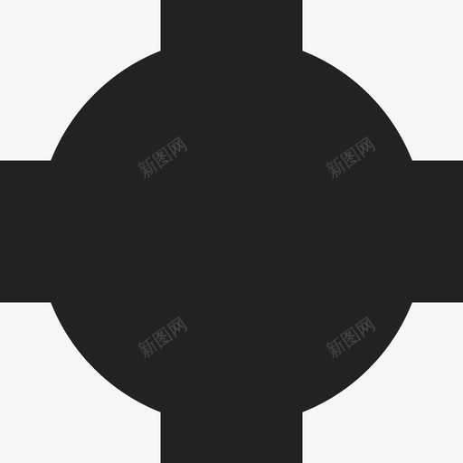 黑十字盾武器盾牌图标svg_新图网 https://ixintu.com 武器 盾牌 黑十字盾