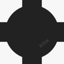 黑十字黑十字盾武器盾牌图标高清图片