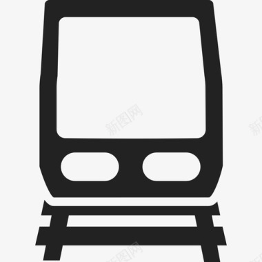 车头和铁路运输满载图标图标