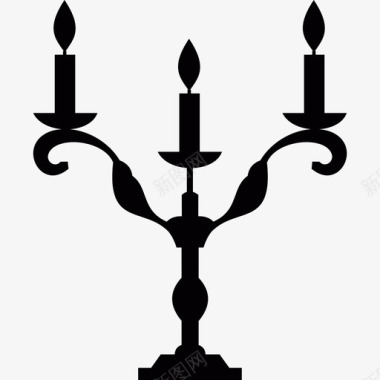 烛台形状2013年万圣节图标图标