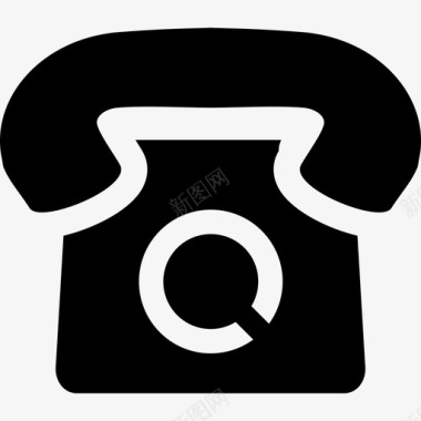 老式电话形状电话图标图标