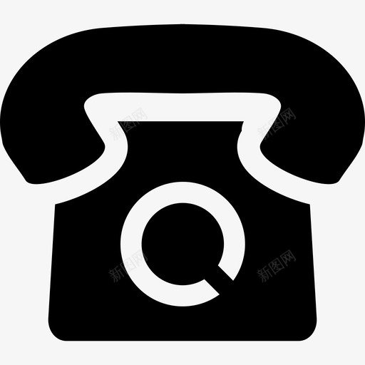 老式电话形状电话图标svg_新图网 https://ixintu.com 形状 电话图标 老式电话