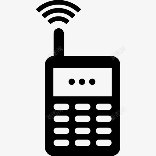 旧手机通话工具和器具电话图标svg_新图网 https://ixintu.com 工具和器具 旧手机通话 电话图标