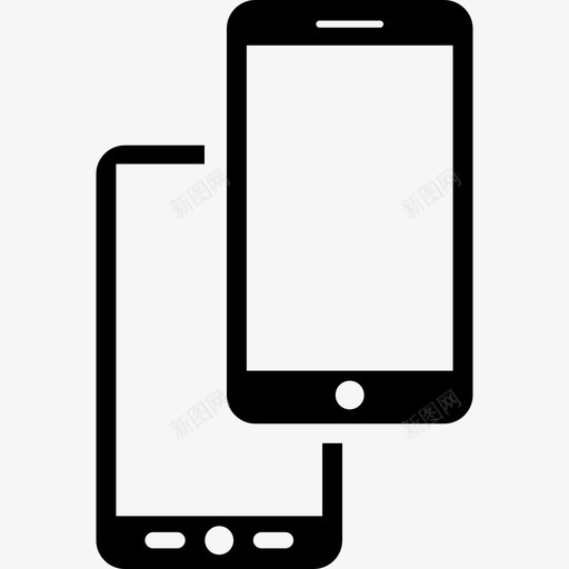 智能手机夫妇工具和器具电话图标svg_新图网 https://ixintu.com 工具和器具 智能手机夫妇 电话图标