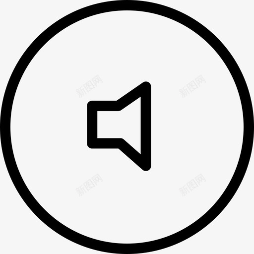 静音按钮音乐iOS7超轻图标svg_新图网 https://ixintu.com iOS7超轻 静音按钮 音乐
