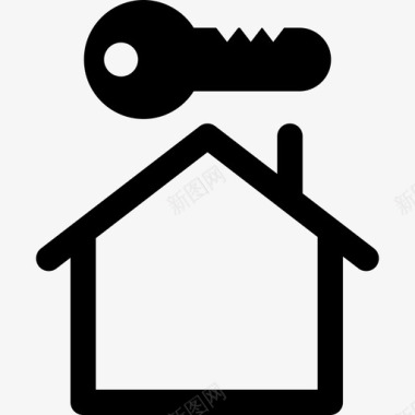 房子钥匙保安家庭图标图标