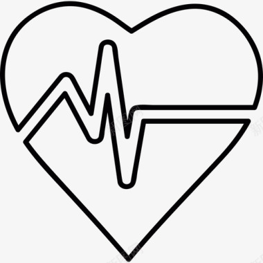 心脏跳动医学生活方式图标图标