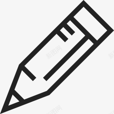 小铅笔工具和用具学校的钢笔图标图标