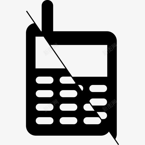 老式破电话工具和器具电话图标svg_新图网 https://ixintu.com 工具和器具 电话图标 老式破电话