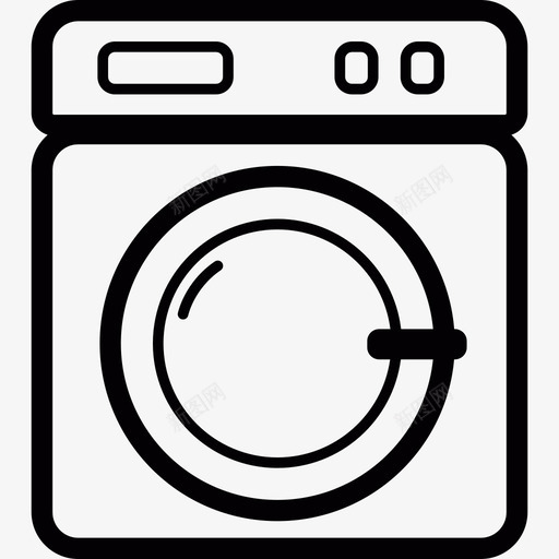 洗衣机工具和用具假日图标svg_新图网 https://ixintu.com 假日 工具和用具 洗衣机