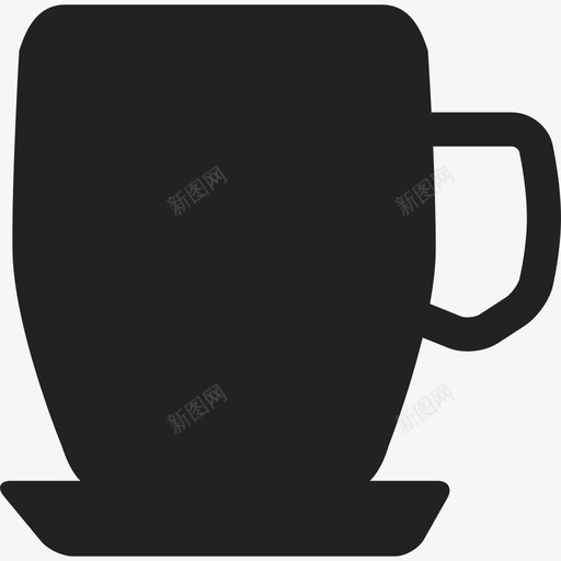咖啡杯形状通用06图标svg_新图网 https://ixintu.com 咖啡杯 形状 通用06