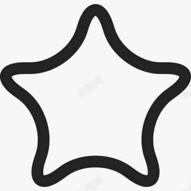 星形形状通用05图标图标