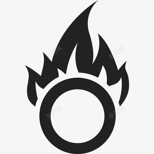 火灾危险标志标志警告图标svg_新图网 https://ixintu.com 标志 火灾危险标志 警告