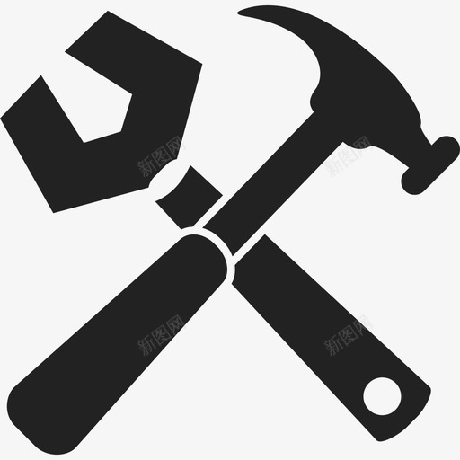 扳手和锤子工具和器具糖果屋图标svg_新图网 https://ixintu.com 工具和器具 扳手和锤子 甜蜜糖果屋 糖果屋