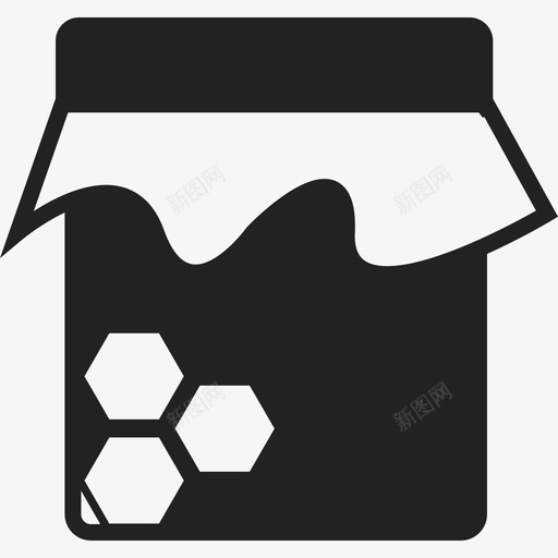 蜂蜜罐食物ios7装2图标svg_新图网 https://ixintu.com ios7装2 蜂蜜罐 食物