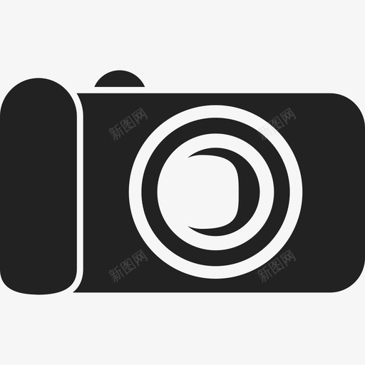 黑色数码相机技术度假图标svg_新图网 https://ixintu.com 度假 技术 黑色数码相机