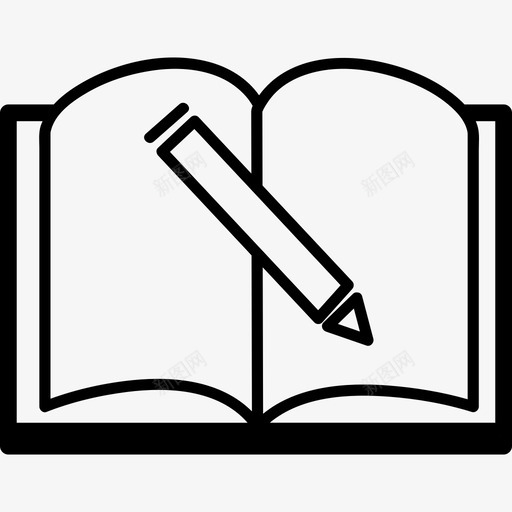 笔网络社交图标svg_新图网 https://ixintu.com 社交 笔 网络