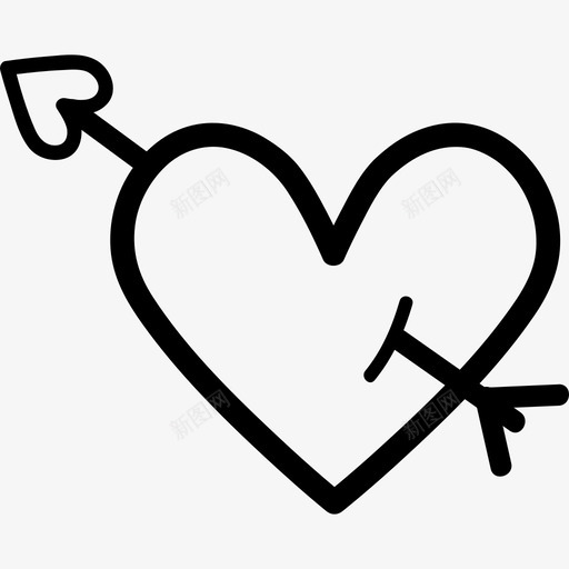丘比特的心征兆图标svg_新图网 https://ixintu.com 丘比特的心 征兆