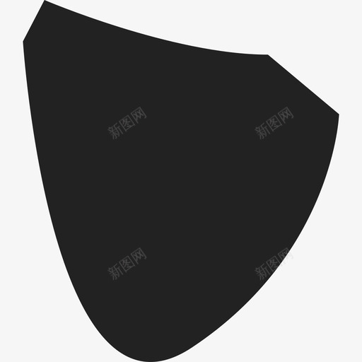 黑暗的形状武器盾牌图标svg_新图网 https://ixintu.com 武器 盾牌 黑暗的形状