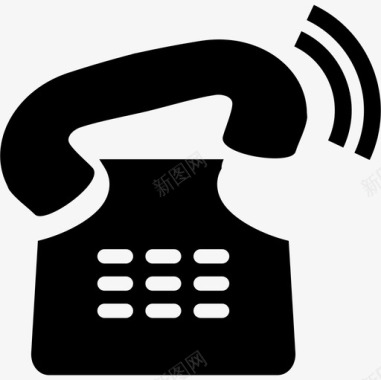 旧电话铃声工具和器具电话图标图标