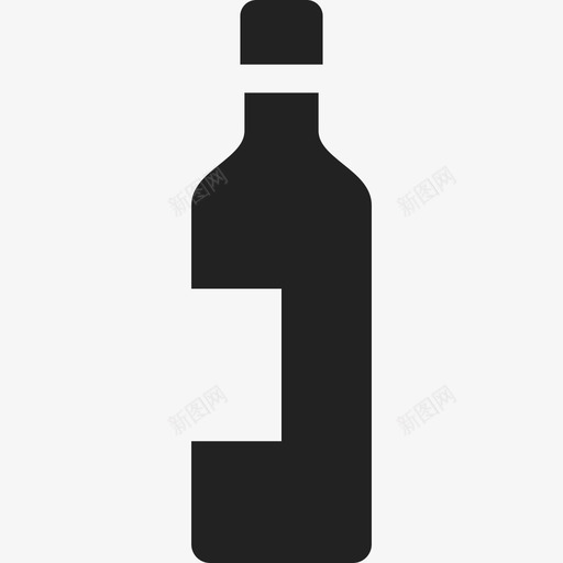瓶装酒酒食物甜点图标svg_新图网 https://ixintu.com 瓶装酒 甜点 酒 食物