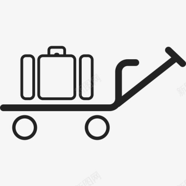行李车运输工具假日图标图标