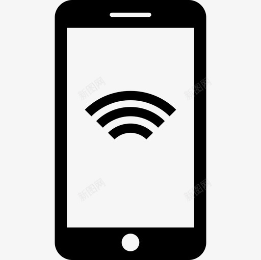 带无线互联网的智能手机工具和工具电话图标svg_新图网 https://ixintu.com 工具和工具 带无线互联网的智能手机 电话图标