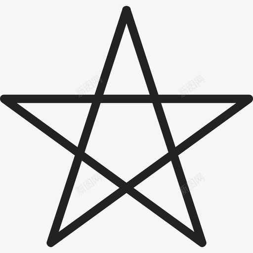 五角星形状星星图标svg_新图网 https://ixintu.com 五角星 形状 星星