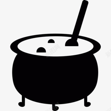 巫婆锅食物2013年万圣节图标图标