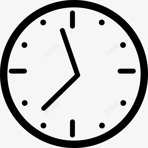 通用04型时钟工具和工具图标svg_新图网 https://ixintu.com 工具和工具 通用04型时钟