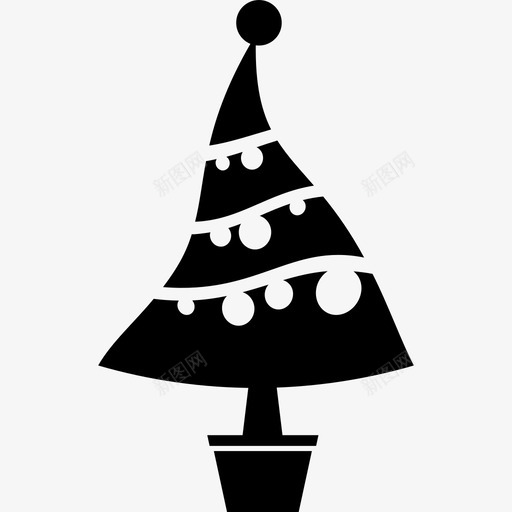圣诞树装饰形状圣诞节图标svg_新图网 https://ixintu.com 圣诞树装饰 圣诞节 形状