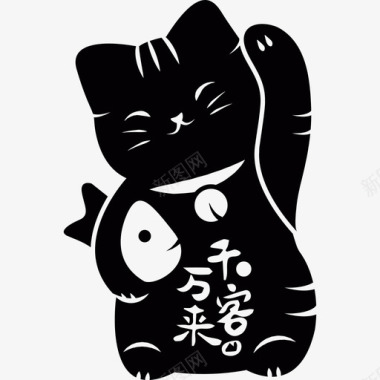日本猫动物日本图标图标