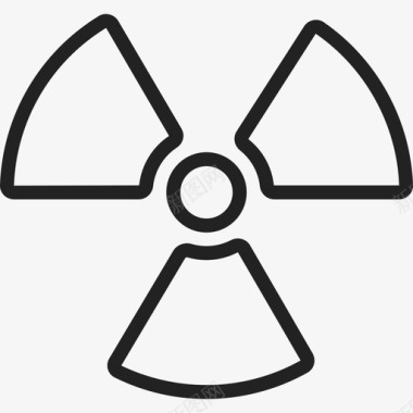 放射性警报信号能量图标图标