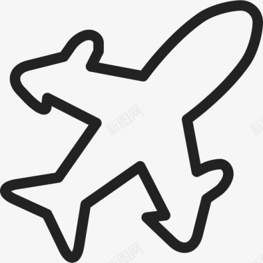 飞机飞行运输通用12图标图标