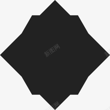 几何的黑暗形状武器盾牌图标图标