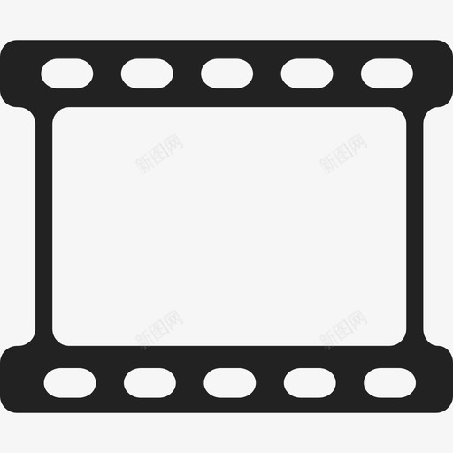 空白胶片带多媒体通用10图标svg_新图网 https://ixintu.com 多媒体 空白胶片带 通用10