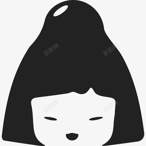 日本艺妓人民日本图标svg_新图网 https://ixintu.com 人民 日本 日本艺妓