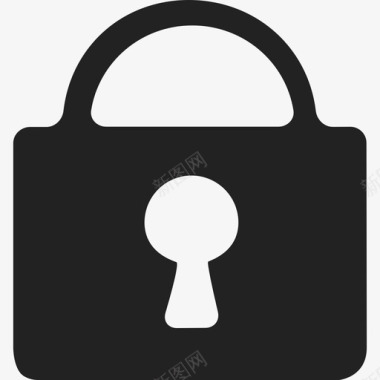 锁定挂锁安全通用10图标图标