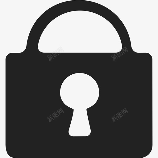 锁定挂锁安全通用10图标svg_新图网 https://ixintu.com 安全 通用10 锁定挂锁