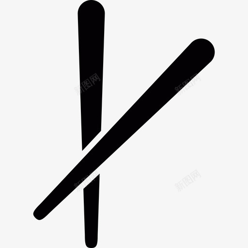 来自日本的两根交叉筷子工具和器具日本图标svg_新图网 https://ixintu.com 工具和器具 日本 来自日本的两根交叉筷子