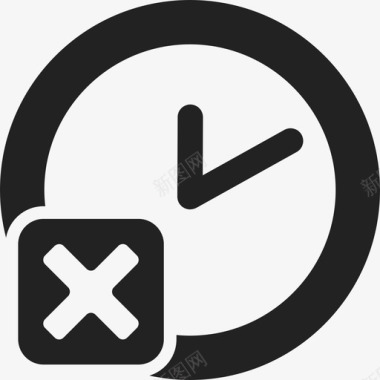 时钟取消按钮界面图标图标