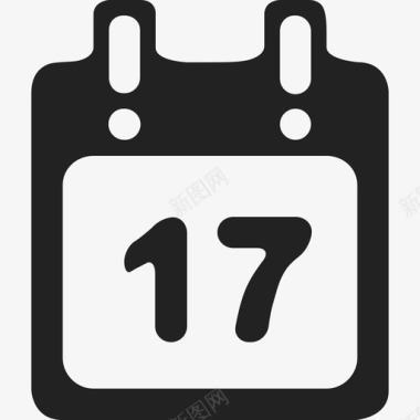 第17天日历通用09图标图标