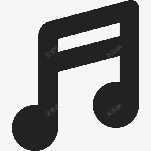 Quaver符号音乐通用11图标svg_新图网 https://ixintu.com Quaver符号 通用11 音乐