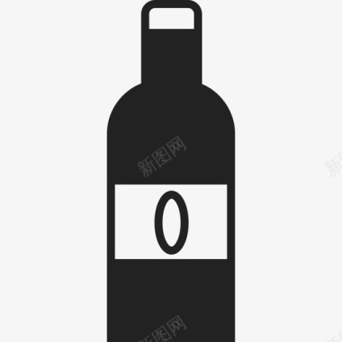 黑瓶子食物ios7装2图标图标