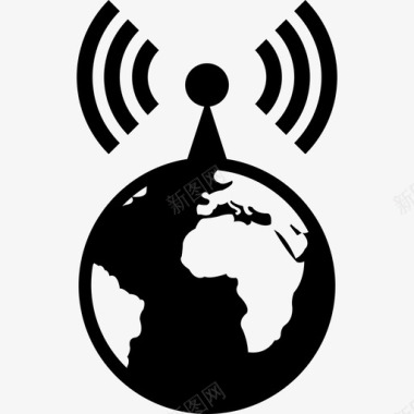 全球传输技术电话图标图标