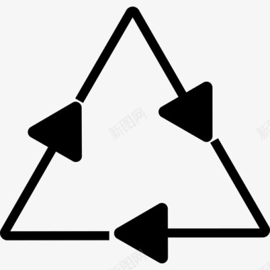 回收三角形接口ios7填充2图标图标